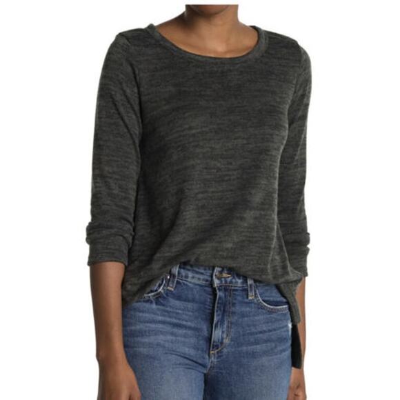 Forgotten Grace Women's Brushed Hacci Pullover Tunic Top Small Hunter Green NWT - Picture 1 of 7